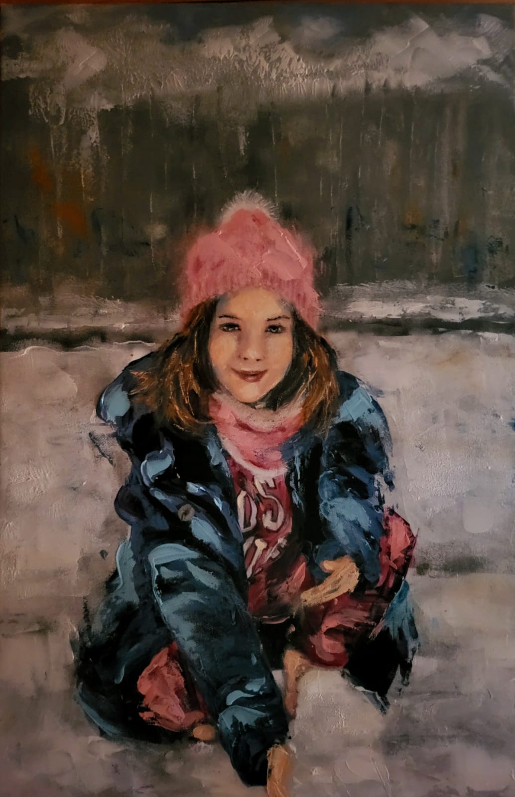 ArteDiAlina.com painting: Snow and Joy ....